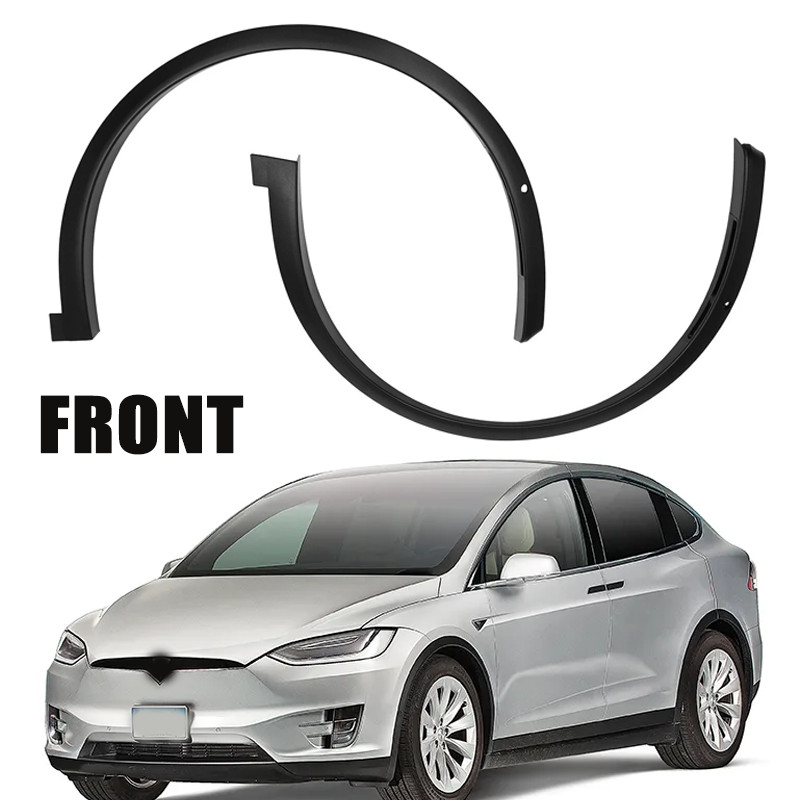 For Tesla Model X 2016-2021 Front Right & Left Fender Flare Wheel Arch Molding