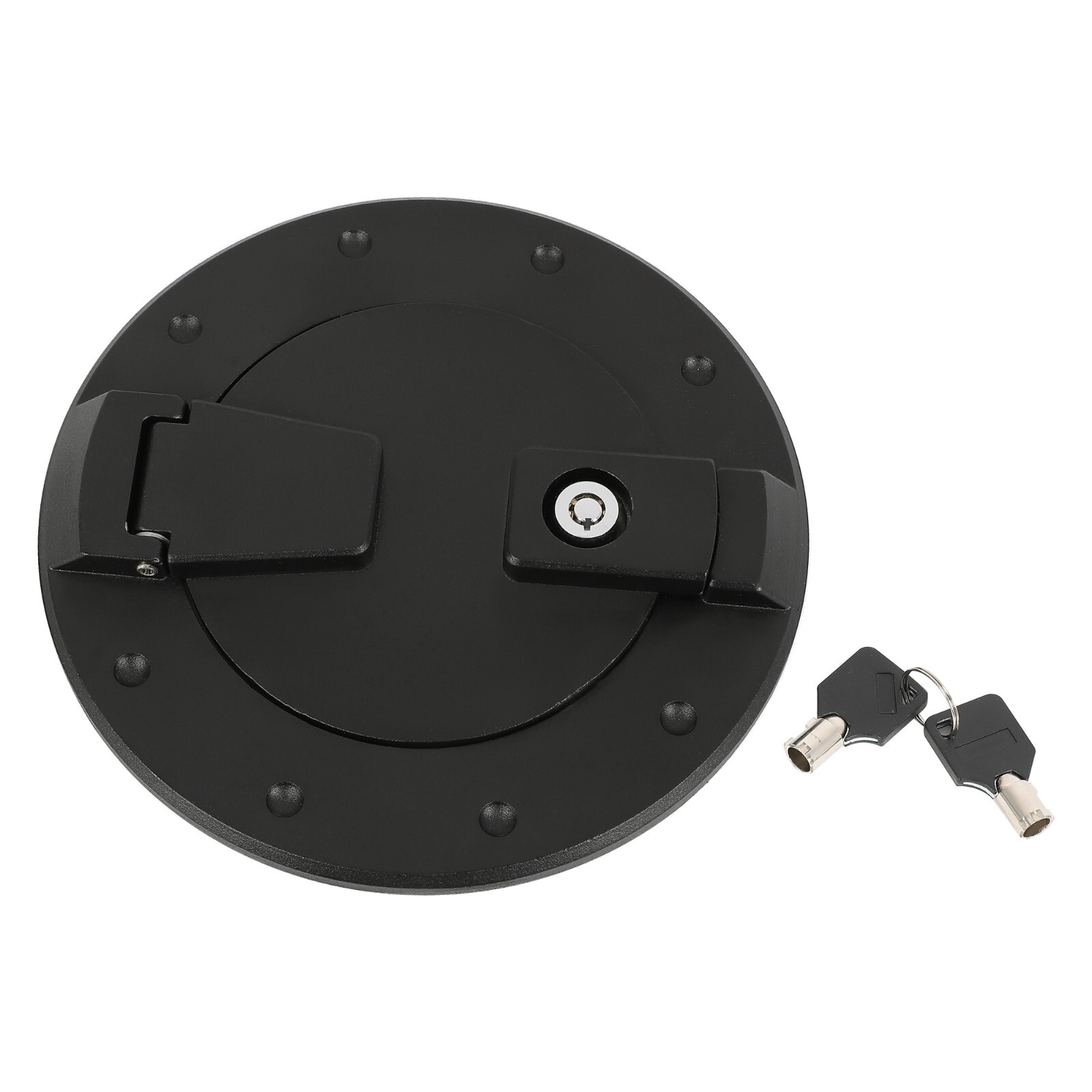 For 2003-2009 Hummer H2 Locking Fuel Door Gas Tank Cap Cover ALUMINUM Black New