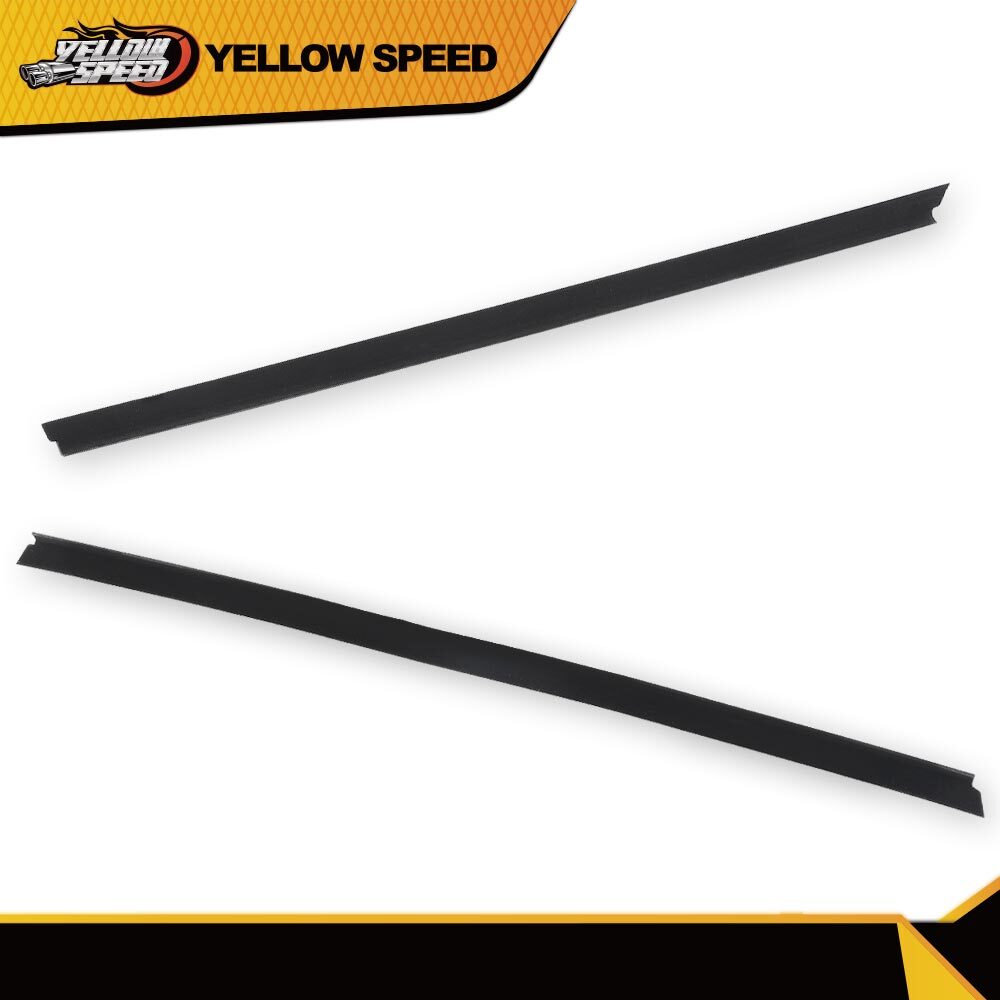 Fit for Chevy Truck Inner & Outer Window Sweep Felt Seal Weatherstrip Kit 4Pc