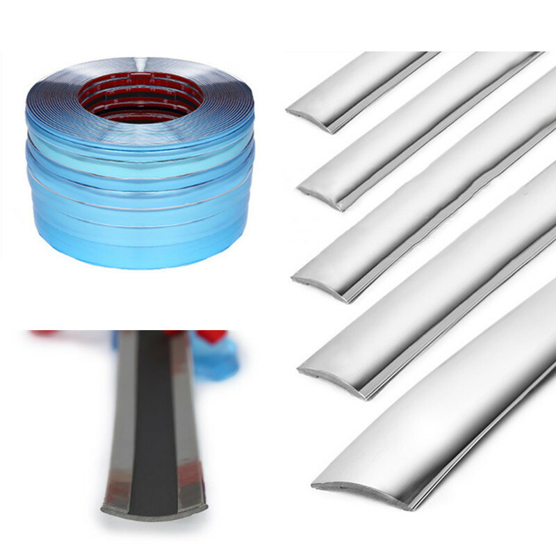 10mm Self adhesive tape Car Chrome Strip for Auto car body or bumper trim TH
