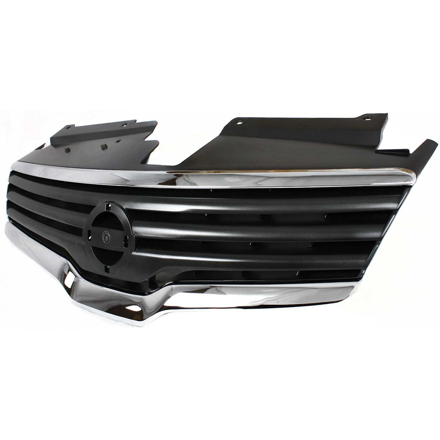 Grille Assembly For 07-09 Nissan Altima Sedan Chrome Shell With Emblem Provision