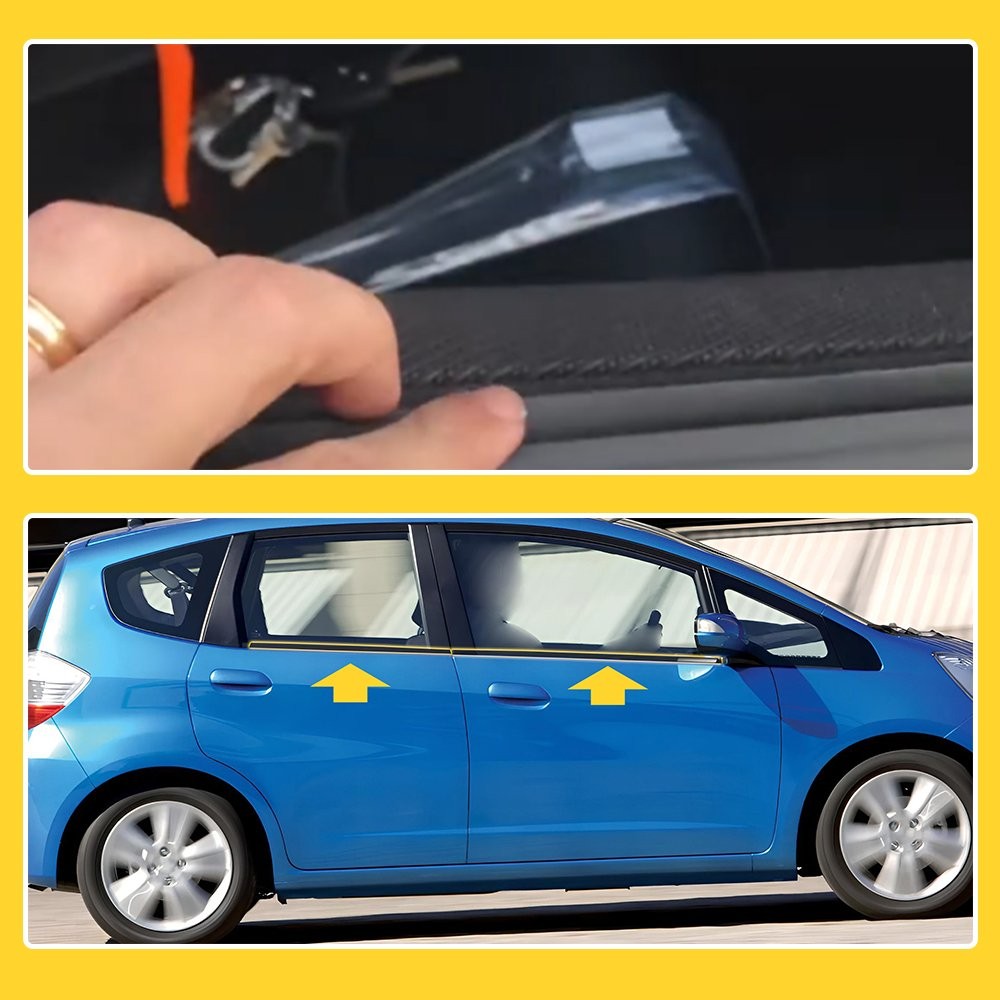 4pcs Door Belt Weather Strip Molding Seal For Honda Fit 2008-2013 Jazz