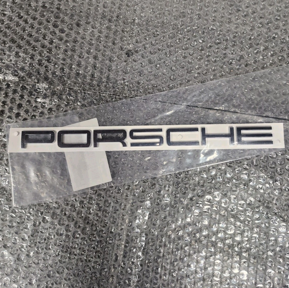 Genuine Porsche 911 991 “PORSCHE” Chrome Emblem Rear Bumper 99155923500