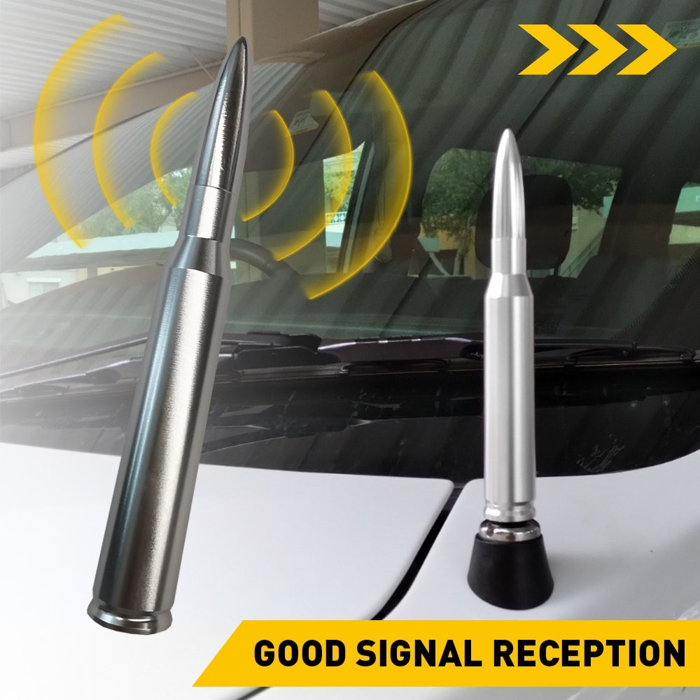 BULLET ANTENNA 50 CAL CALIBER For DODGE RAM 1500 Ford F150 RAPTOR BRONCO 1-10PCS