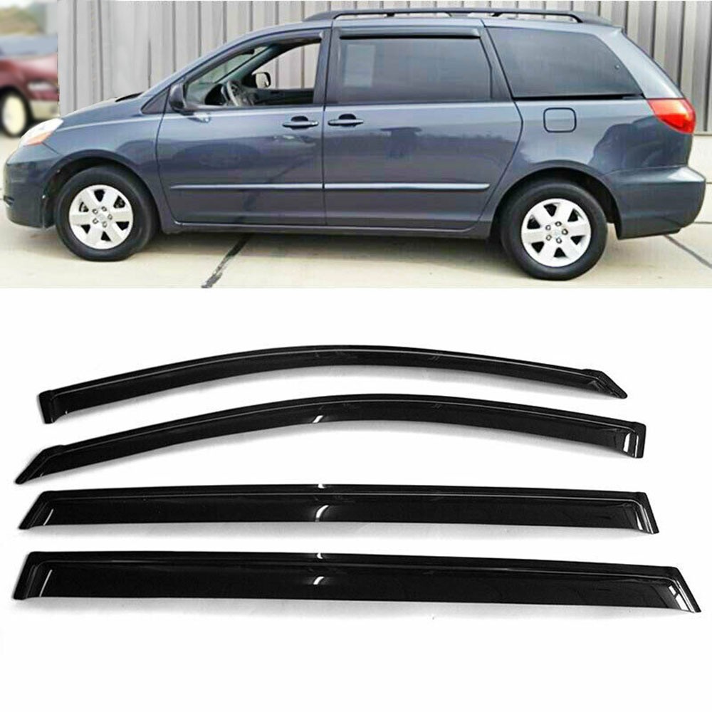 Labwork Window Visors For Toyota Sienna 2004-2009 Acrylic Sun Rain Guard 4PCS