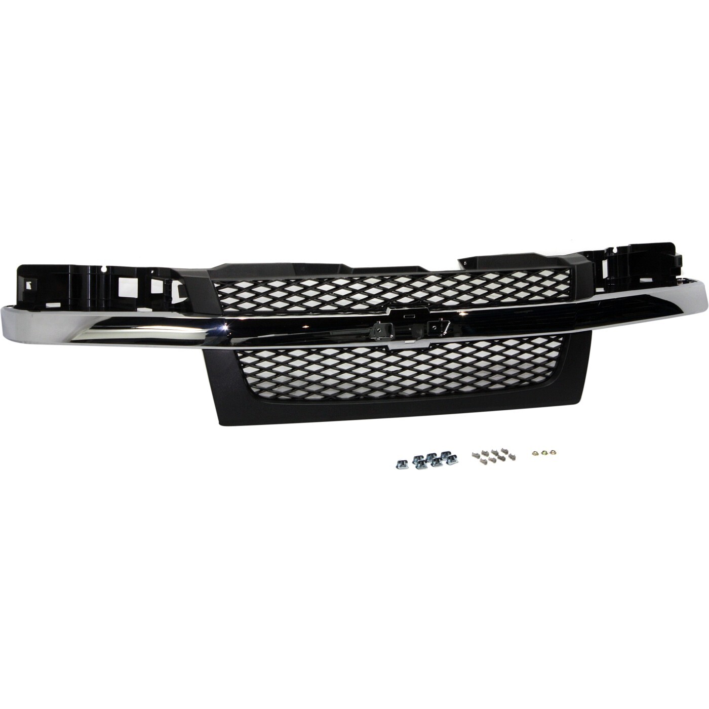 Grille Assembly Textured Dark Gray 2 Piece Design For 2004-12 CHEVROLET COLORADO
