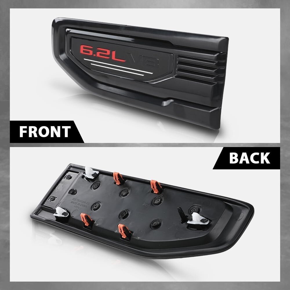Fit For 2019-2025 GMC Sierra 1500 Fender Vent Emblem Kit 86532094 5.3L V8