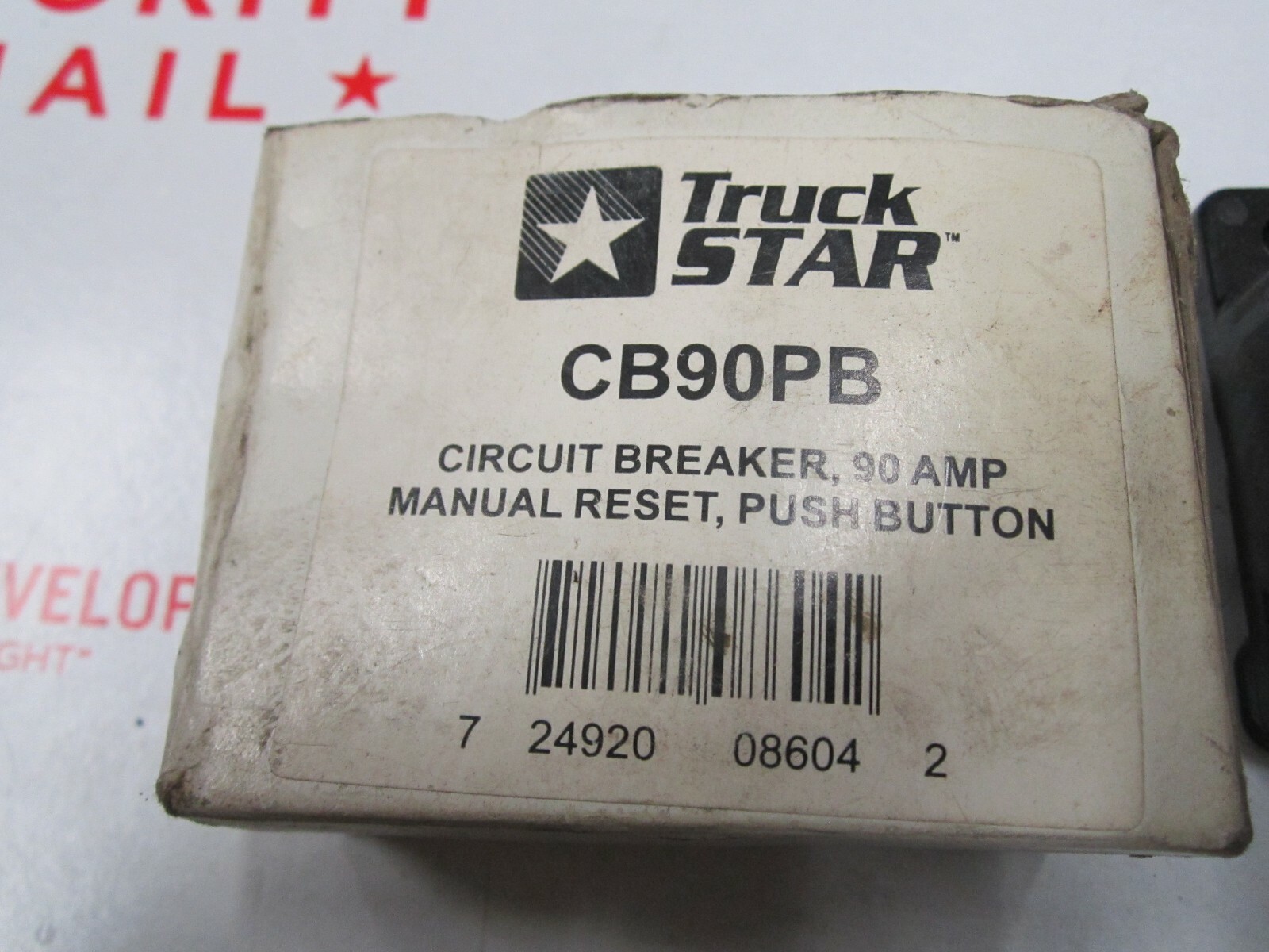 BUYERS PRODUCTS CB90PB Automotive Circuit Breaker,CB,90A,12VDC S# RB