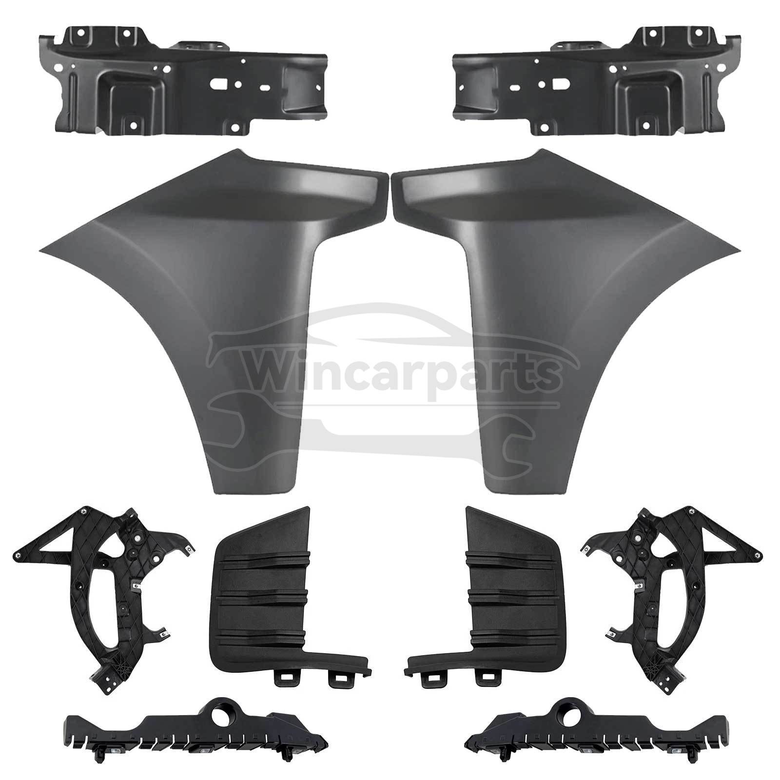 Front Bumper End Cap w/ Bracket For 2019 2020 2021 2022 Chevrolet Silverado 1500