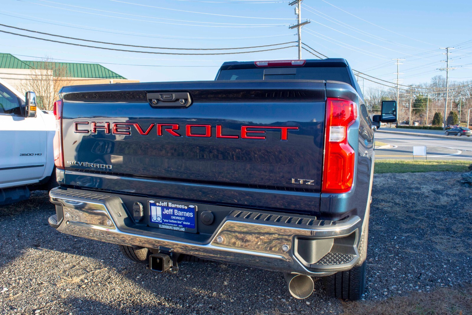 0.3in Red Black RAISED TAILGATE LETTERS FOR 2019-24 CHEVROLET SILVERADO