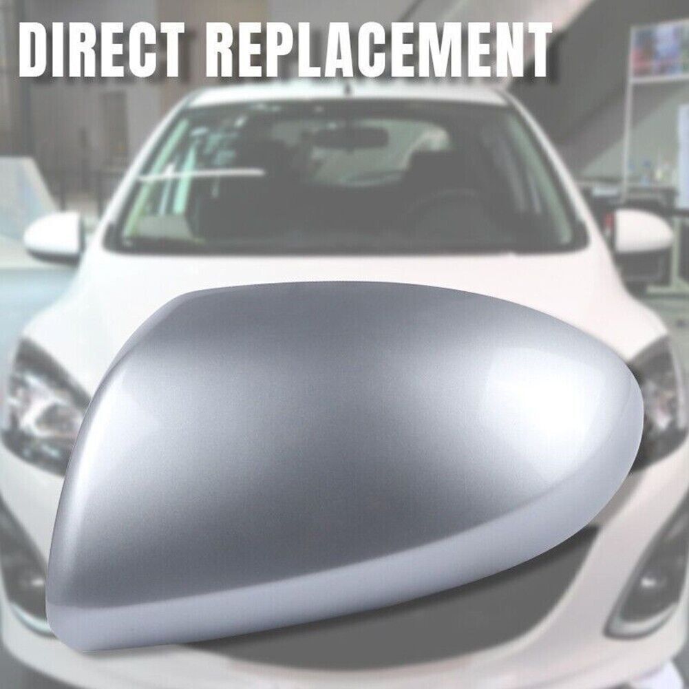 Driver Left Side Rear View Mirror Cover Cap No Signal Light For Mazda 3 2009-13