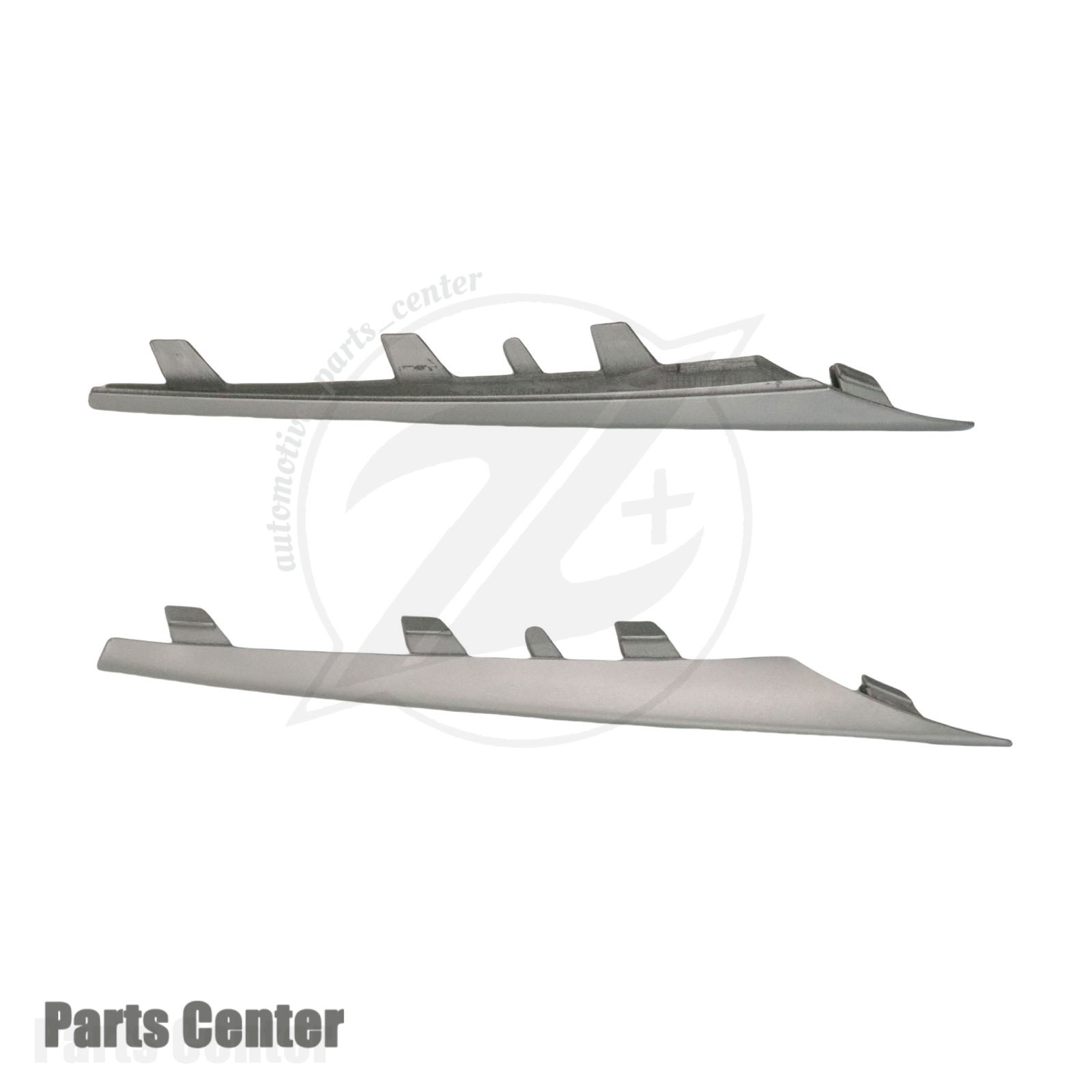 Fit For 2011-2013 BMW X5 Front Driver and Passenger Side Silver Bumper Trim Set
