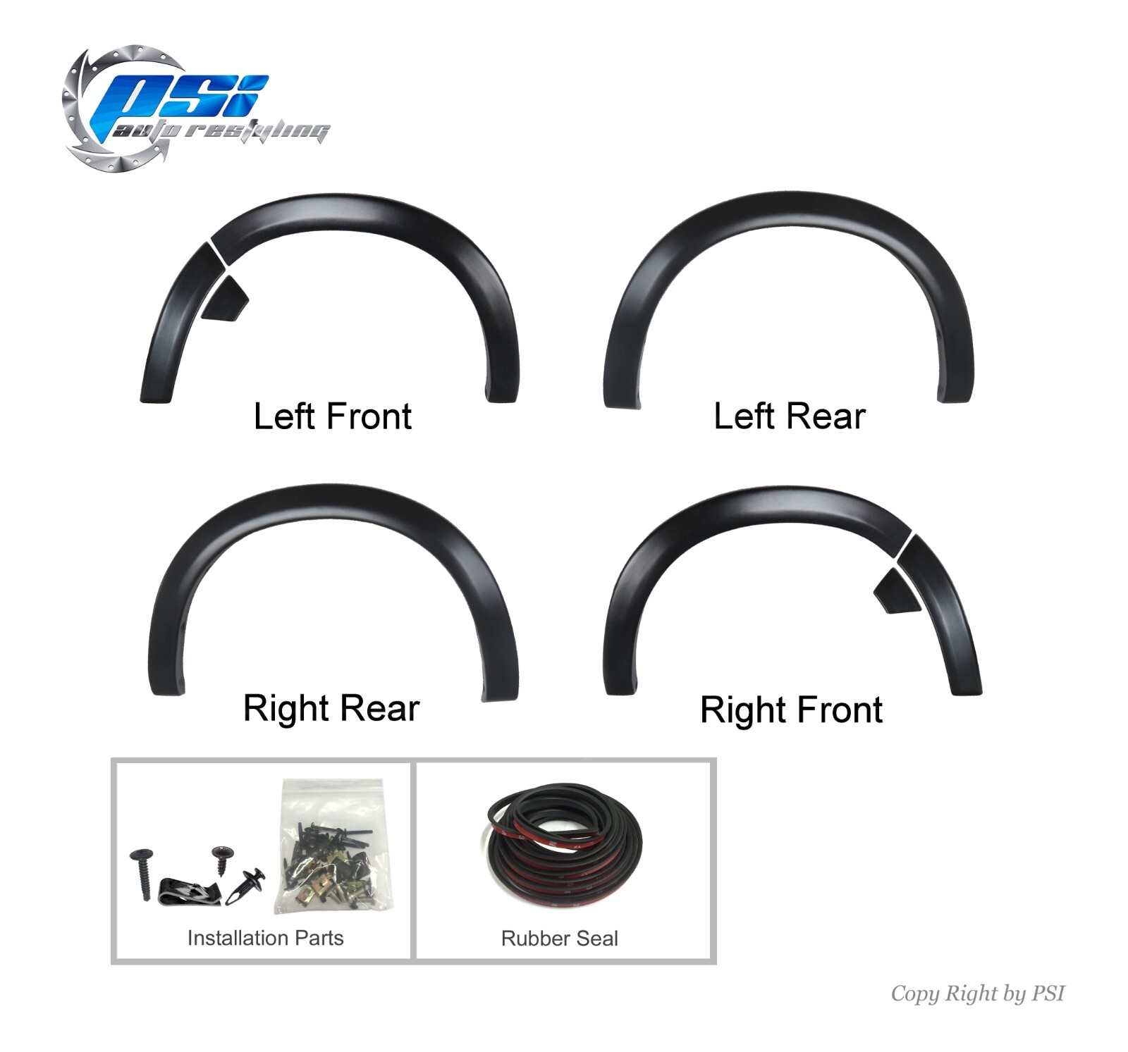 OE Style Fender Flares Paintable Fits Dodge Ram 1500 2009-2018