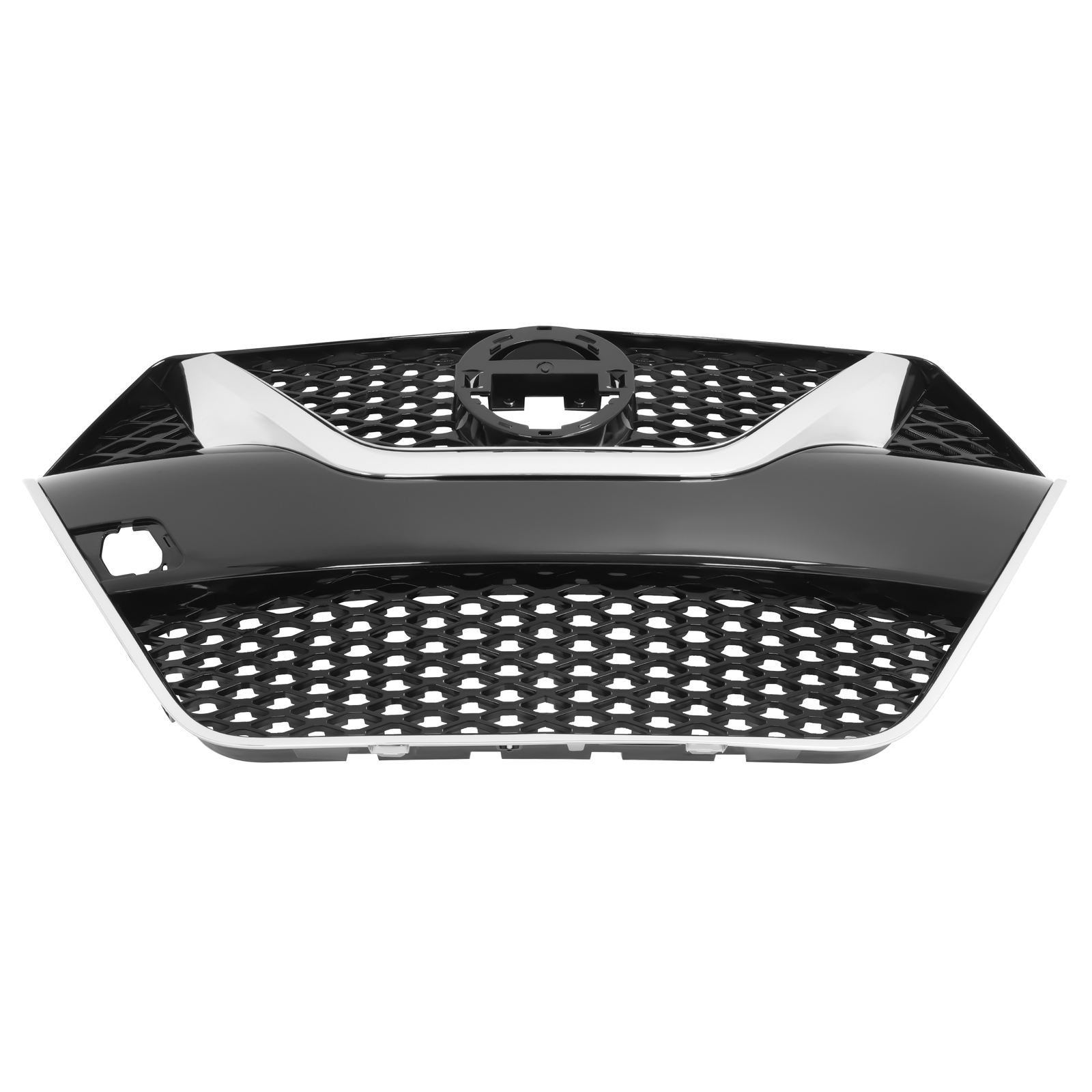 Front Upper Bumper Grille Black w/Chrome Trim For Nissan Maxima 2016 2017 2018