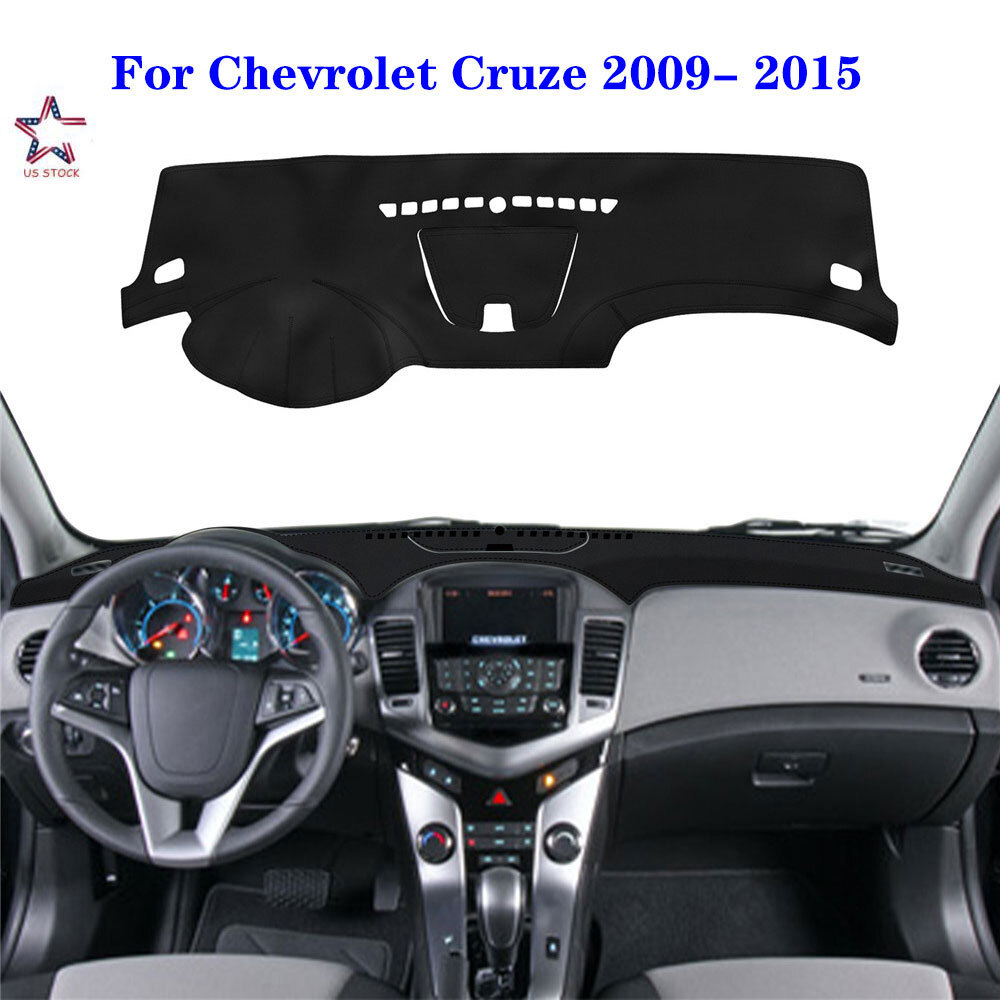 For 2009-2015 Chevrolet Cruze Leather Dash Mat Dashboard Cover Dash Cover Mat