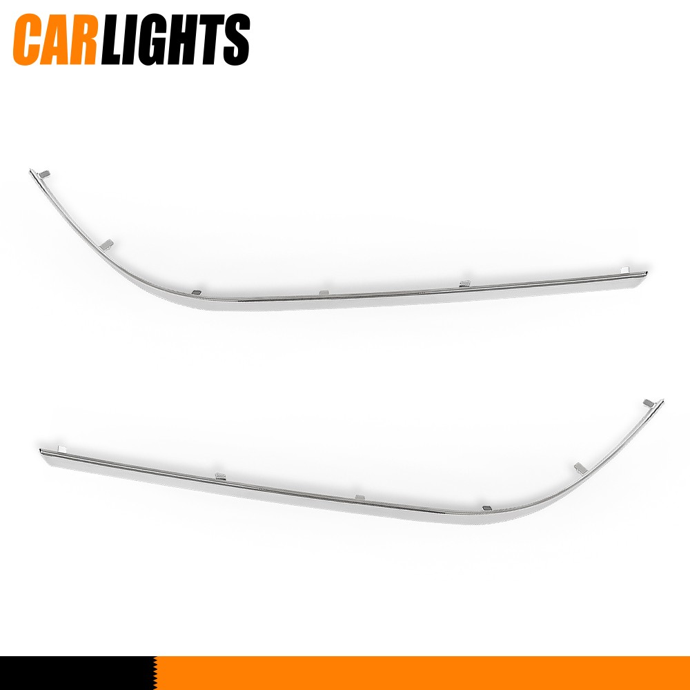 Front Bumper Trim Fit For 2010-2013 Mercedes-Benz E550 Left & Right Outer Side