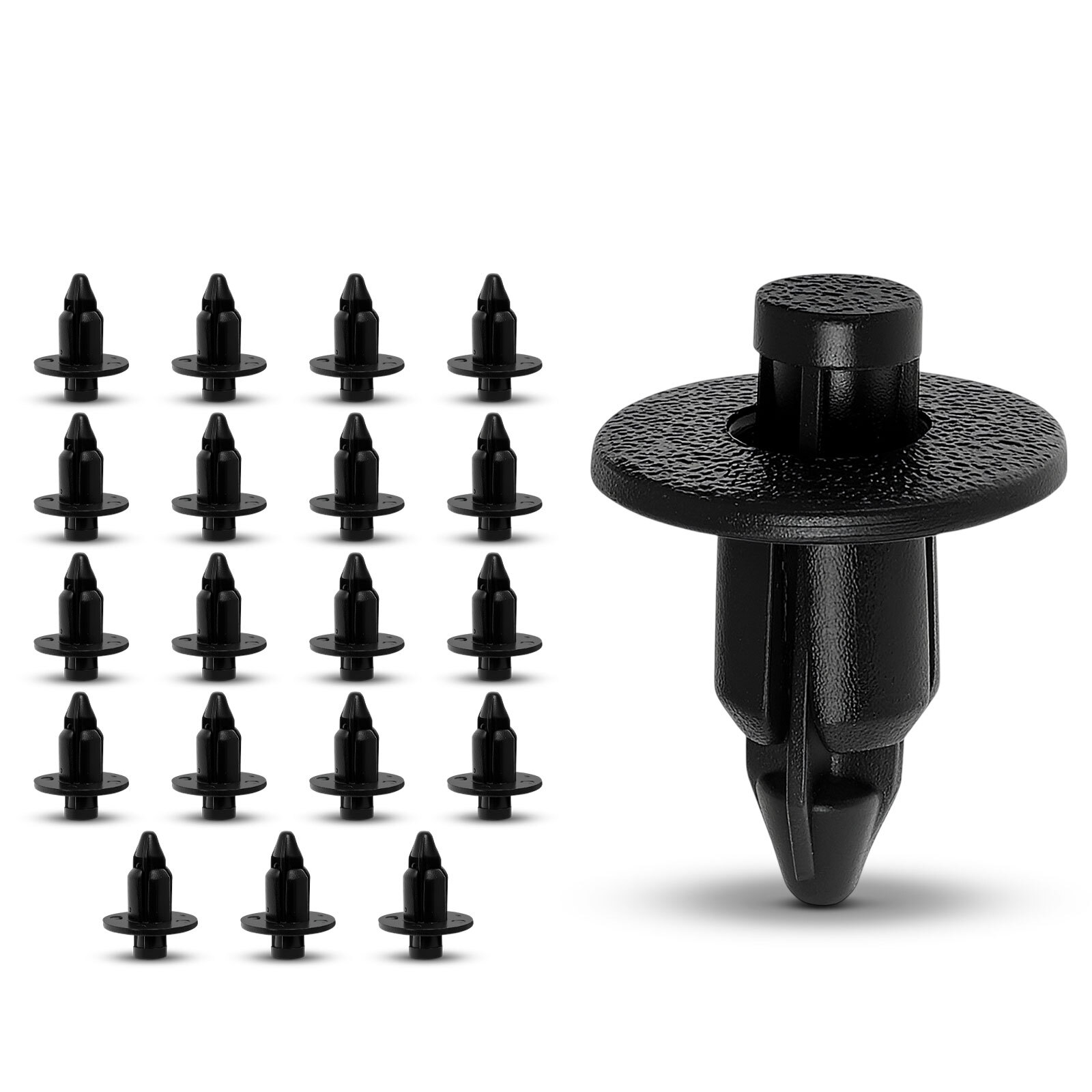 20Pcs 6.3mm Nylon Door Trim Retainer Clip Push-Type for Toyota Corolla Lexus Geo