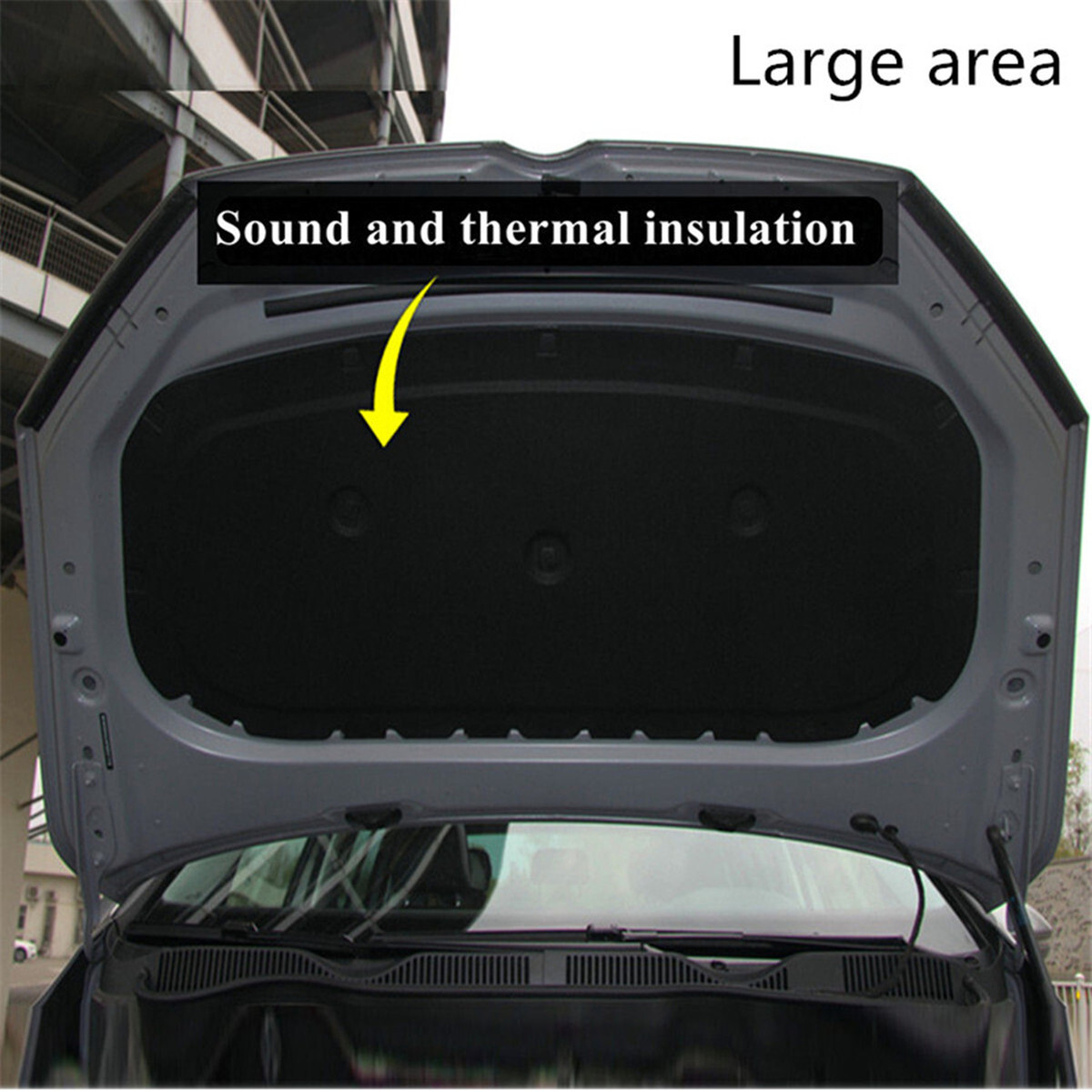 10mm Van Boat Insulation Car Floor Adhesive Foam Soundproofing Mat 1MX1M