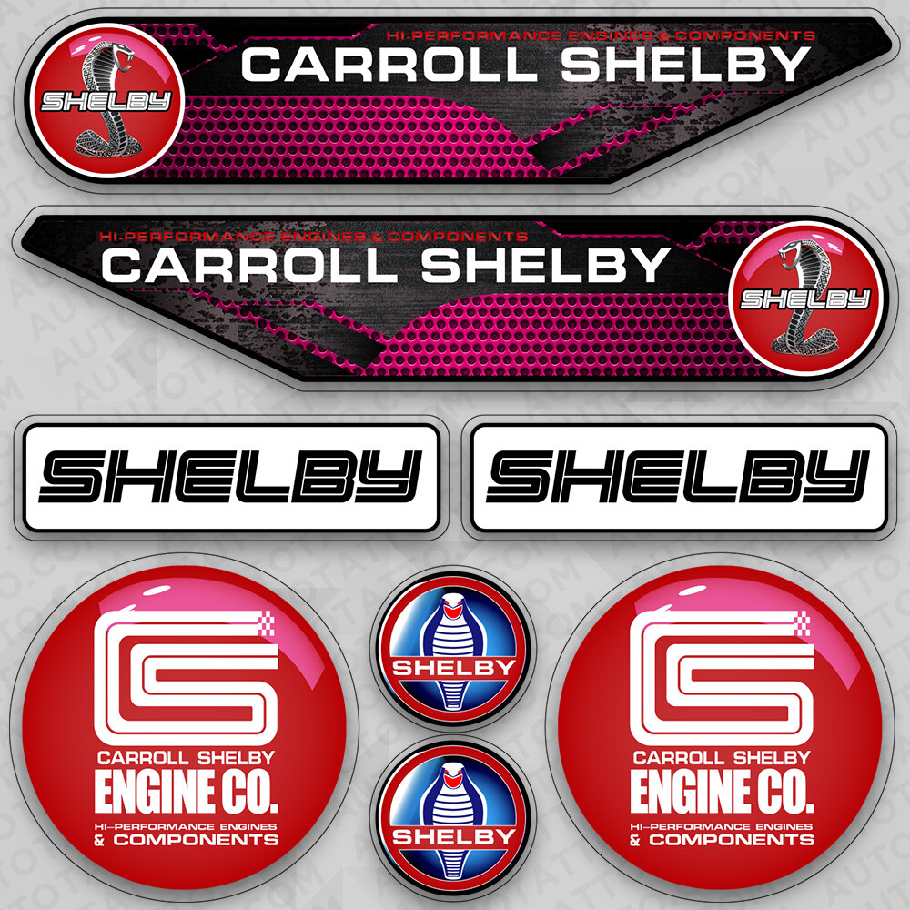 Ford Mustang Shelby Racing Sport Car Logo Sticker Vinyl 3D Decal Stripes Decor