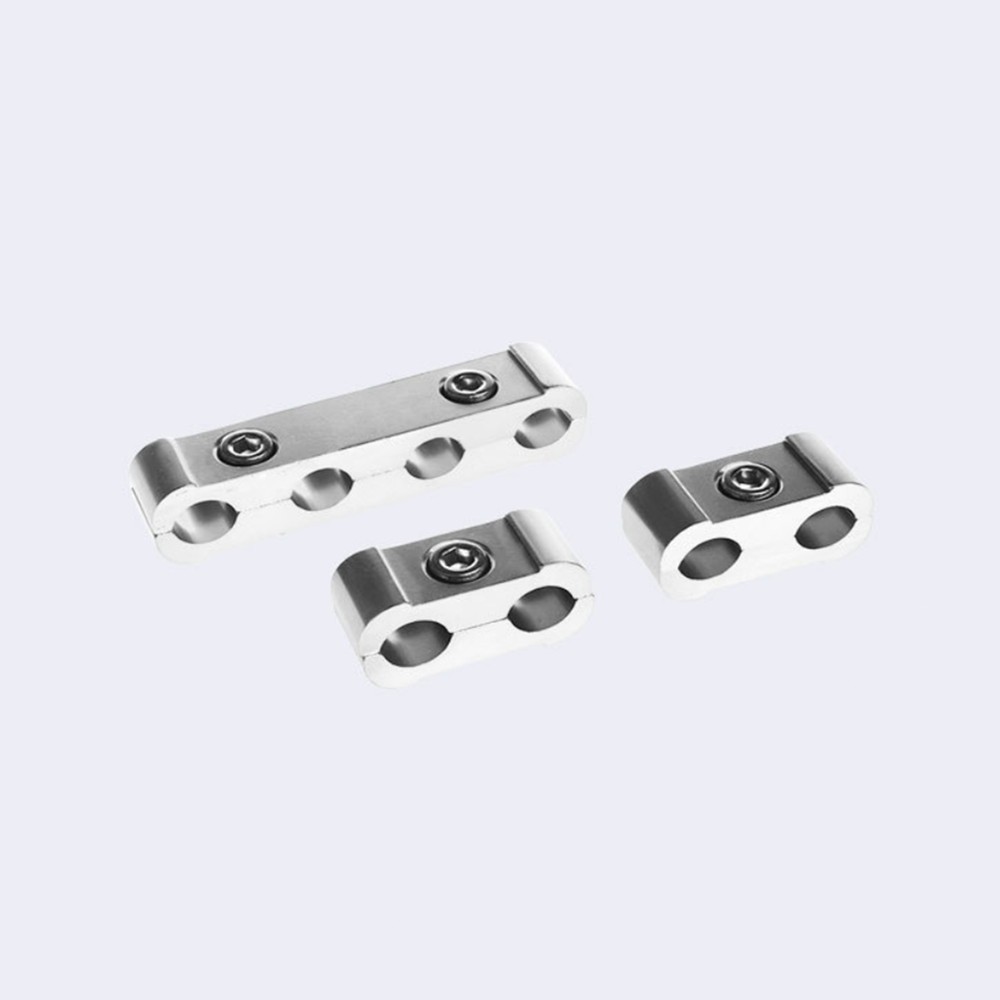 3x Metal Aluminum Car Engine Spark Plug Wire Separator Divider Fit for 8/9/10mm