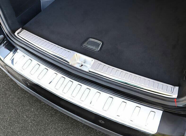 Fit For Benz Ml 2012-2015 Silver Titanium Rear Bumper Sill Plate Protector 1pcs