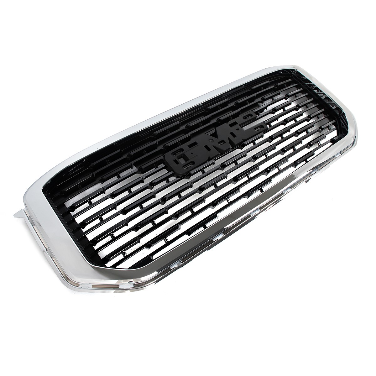 Chrome Black Front Upper Grille Mesh For GMC Yukon/ Yukon XL Denali Style 15-20