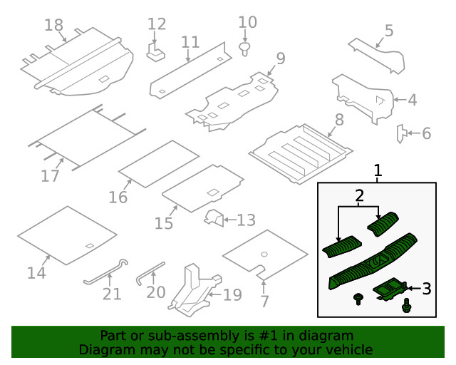 Genuine Nissan Lift-Gate Trim Scuff Plate 84992-1AA0B