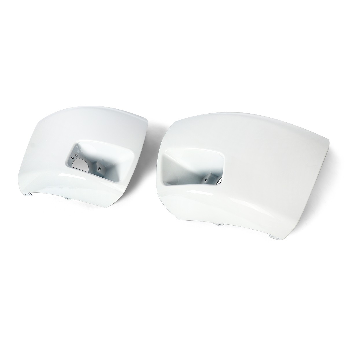 Summit White Front Bumper End Caps w/ Fog Light Hole For Silverado 1500 2007-13