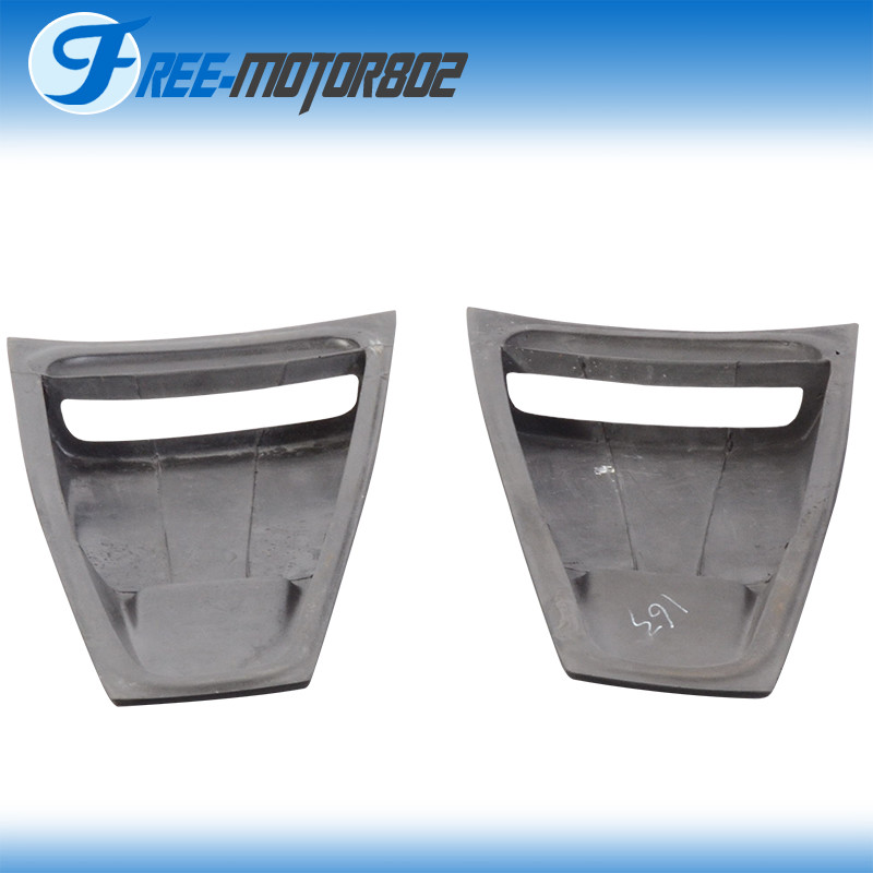 Fit 05-14 Ford Mustang PU Side Window Louvers Cover Eleanor Style Rain Sun Guard