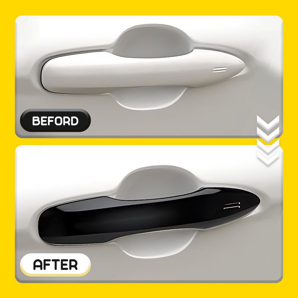 For Toyota Corolla 2020-2025 Gloss Black Exterior Door Handle Cover Snap-on 4x