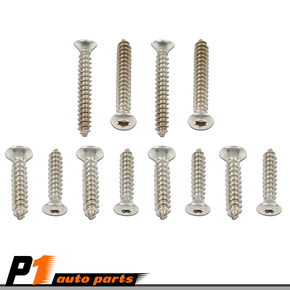 Fit For 82-87 Regal Grand GM 12Pcs HEADLIGHT & BUMPER Bezel Trim Screws Kit