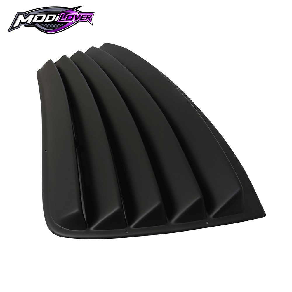 Fits 08-23 Dodge Challenger Rear Window Louver Cover PU Unpainted Black
