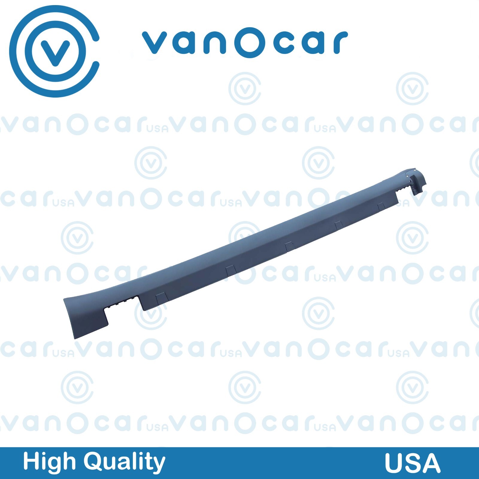 2012-21 For Tesla Model S Left Skirt Rocker Panel Polished Black 6005874-00-J