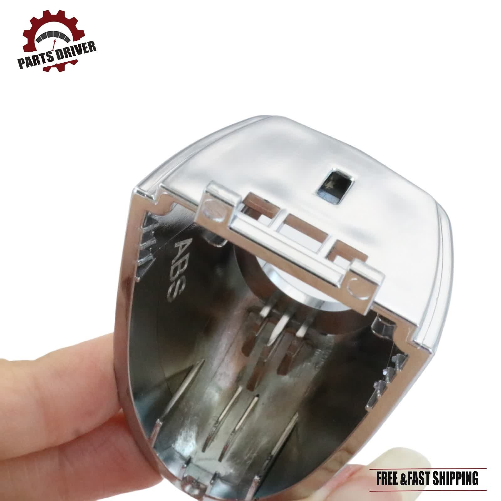 Silver Chrome Door Front Outer Handle Trim Molding Cap For Fiat 500X 2016-2021