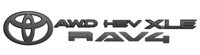Genuine Toyota Blackout Emblem Overlay Kit – RAV4 Hybrid XLE – 2026+ Toyota