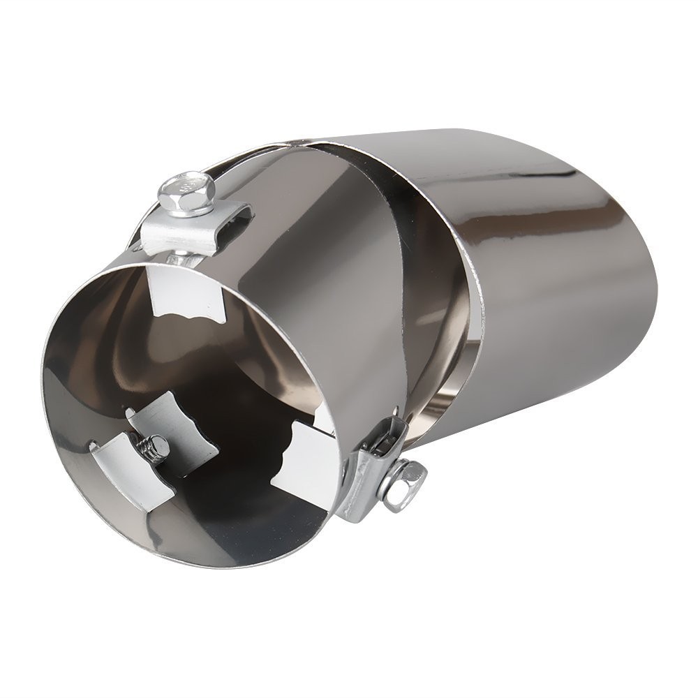 Muffler Tip Exhaust Pipe Effect Chrome Stainless Car Steel 1.75-2.5 inch EAD