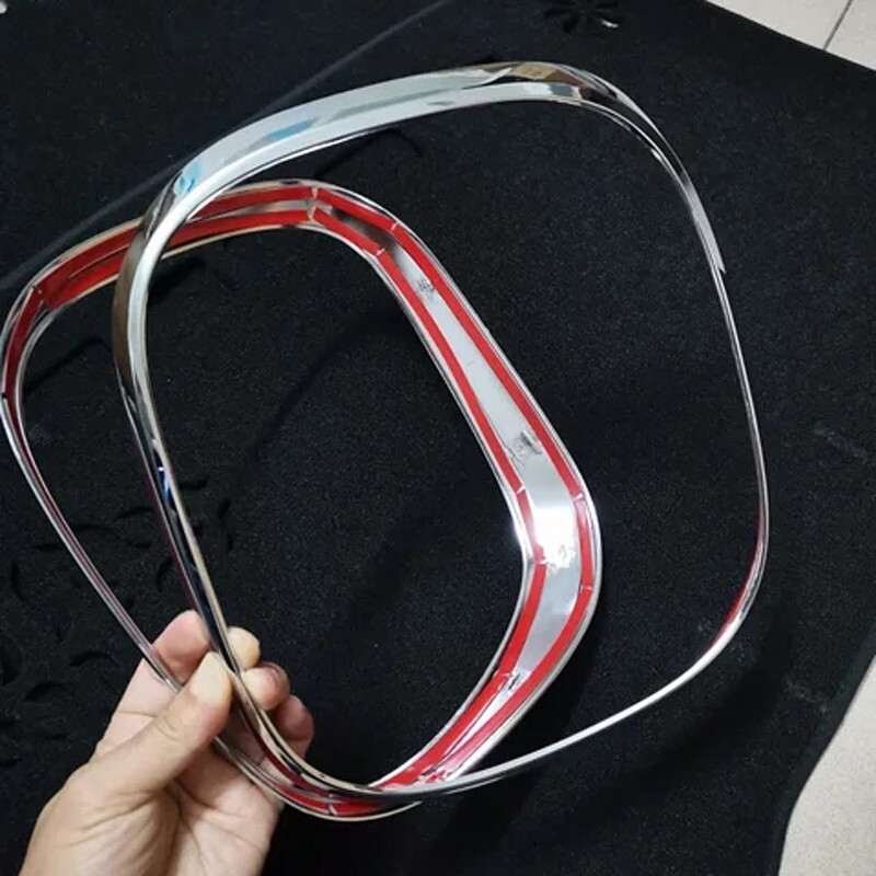 For Renault Dacia Duster 2023 Chrome Car Tail Light Lamp Cover Protector Trim