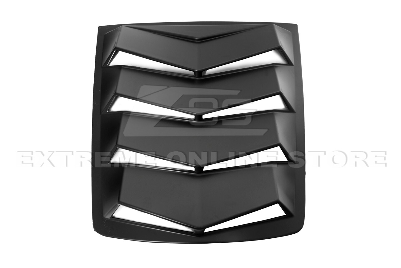 For 14-19 Corvette C7 Coupe Matte Black Side & Rear Window Louver Shade Cover