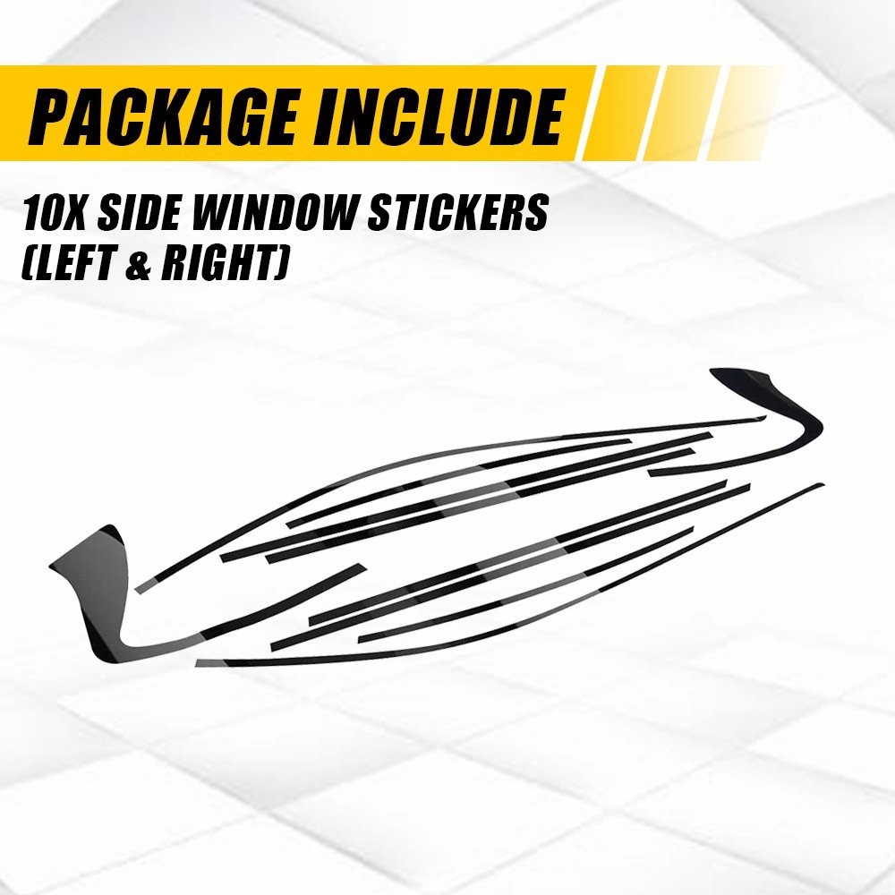 Chrome Delete Blackout Overlay Window Trim for Infiniti Q50 Q50S Sedan 1-10Set