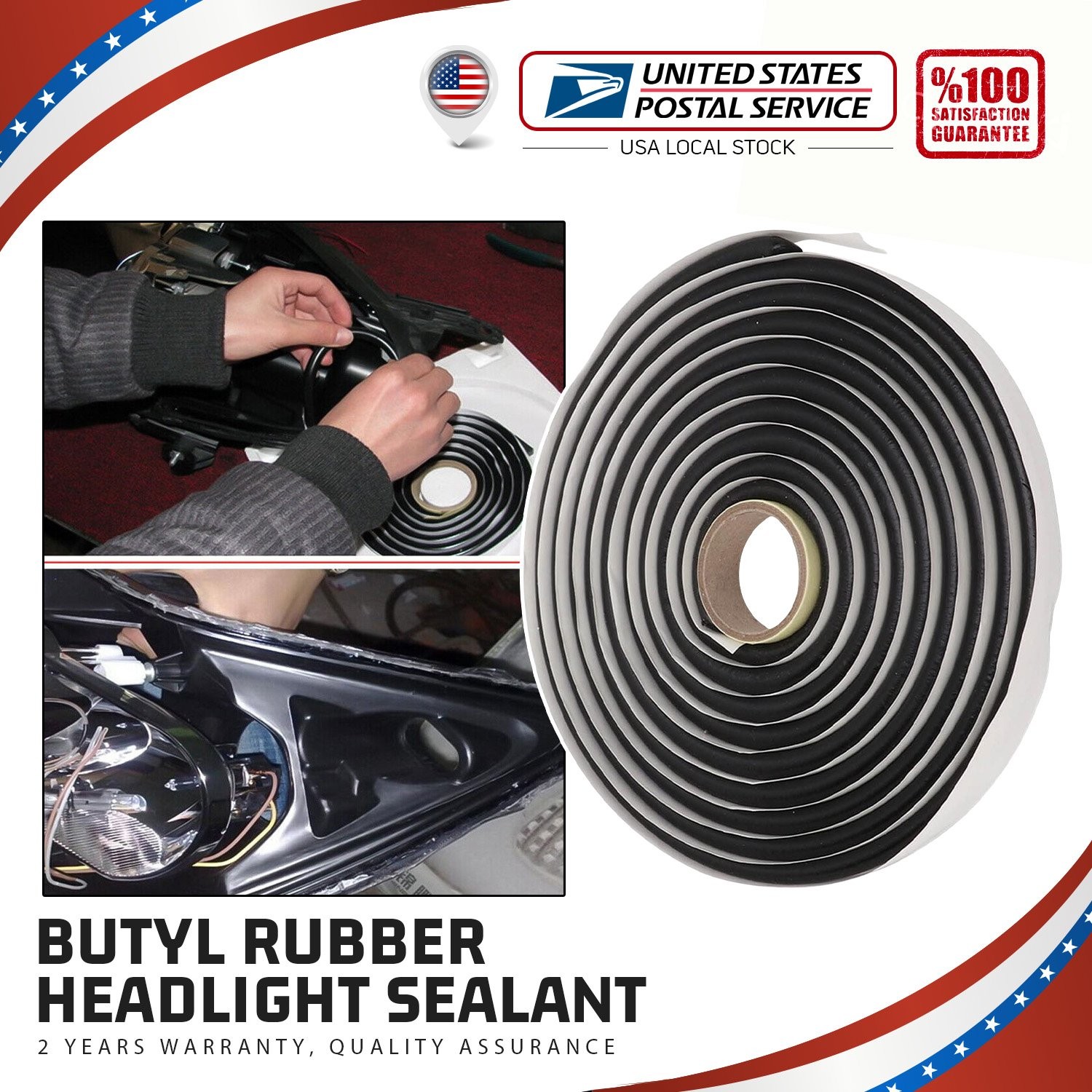 4M Durable Waterproof Butyl Seal Tape Rubber Sealant Glue for RV Car Window Lamp