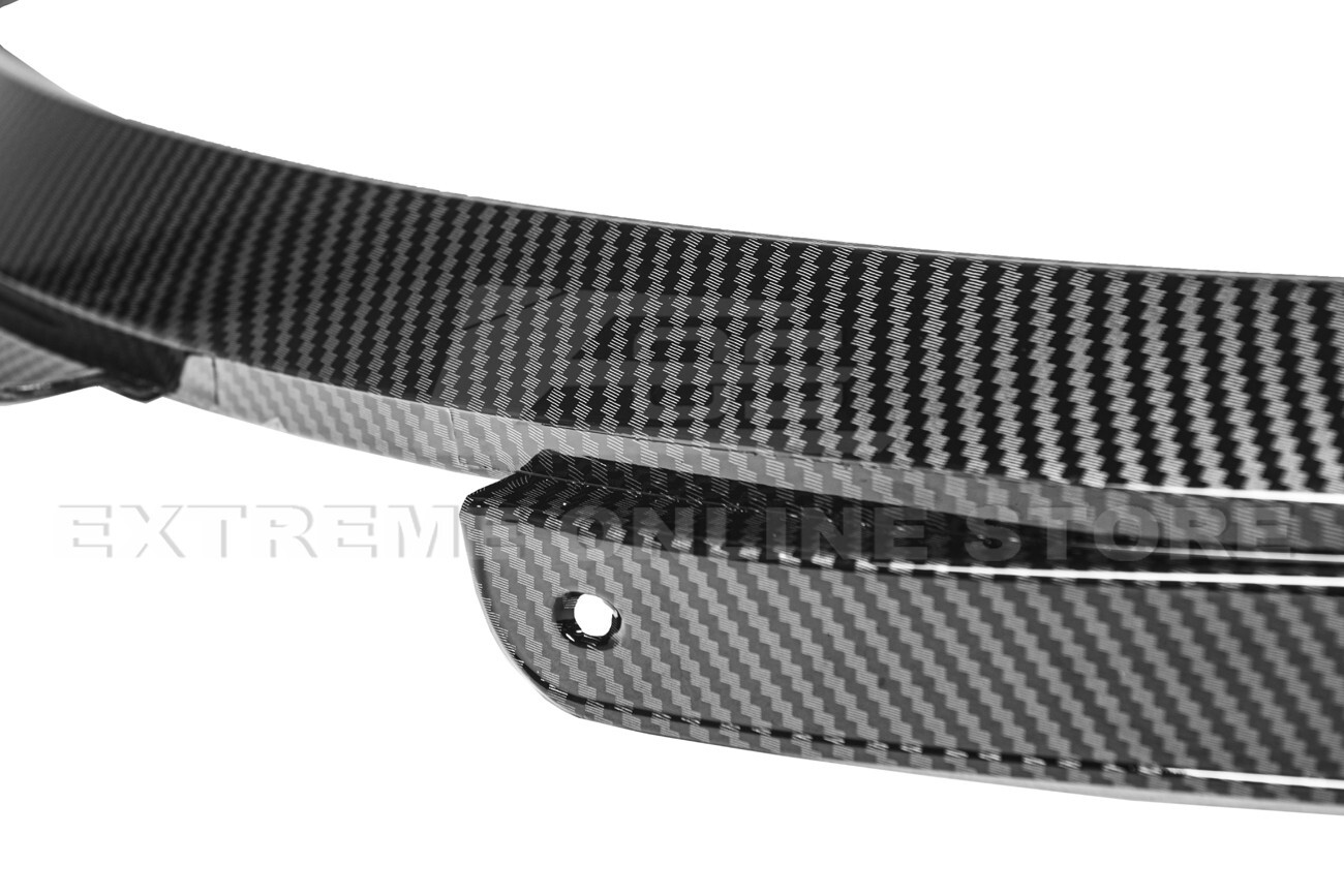 For 20-Up Corvette C8 Hydro-Dipped Carbon Fiber Front Rear Wheel Fender Mud Flap
