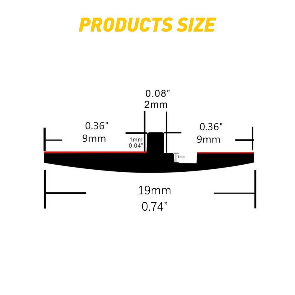 T Windshield Rubber Molding Seal for Trim Universal Windscreen and Windows 10FT