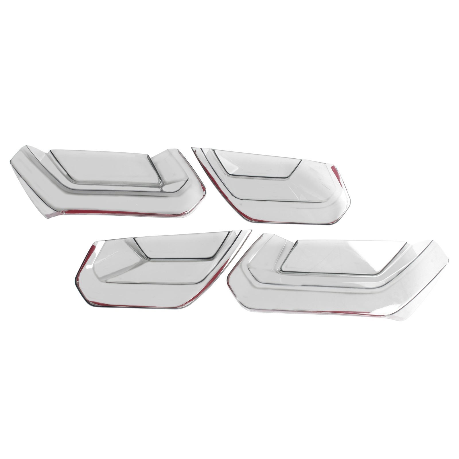 Tail Light Trim Guards Covers For Chevrolet Corvette C7 14-2019 Gray Left+Right