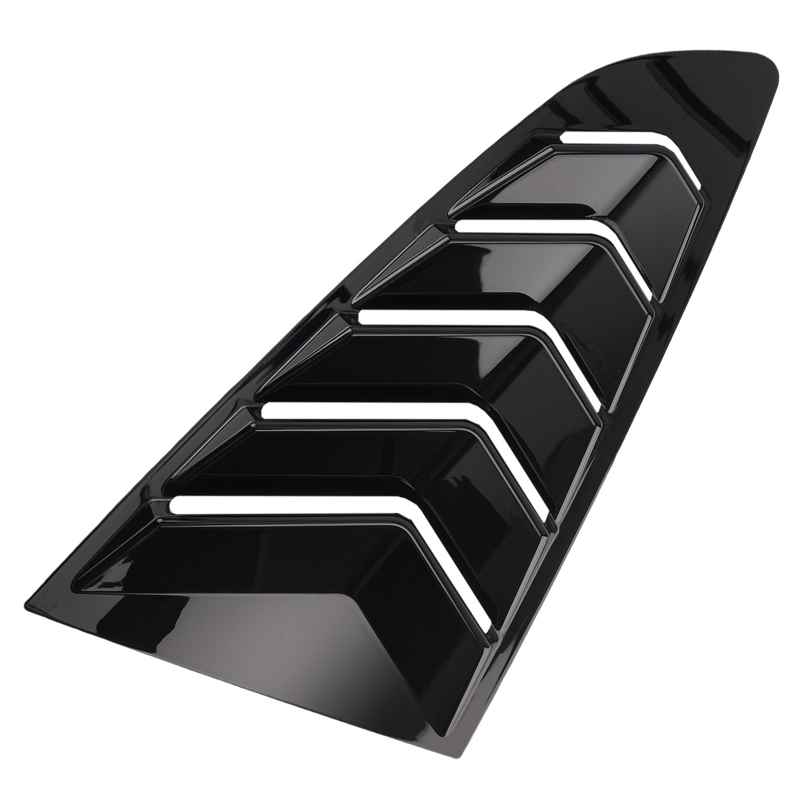 ABS Painted Side Window Louvers for Ford Mustang Coupe 2015-2022 Gloss Black