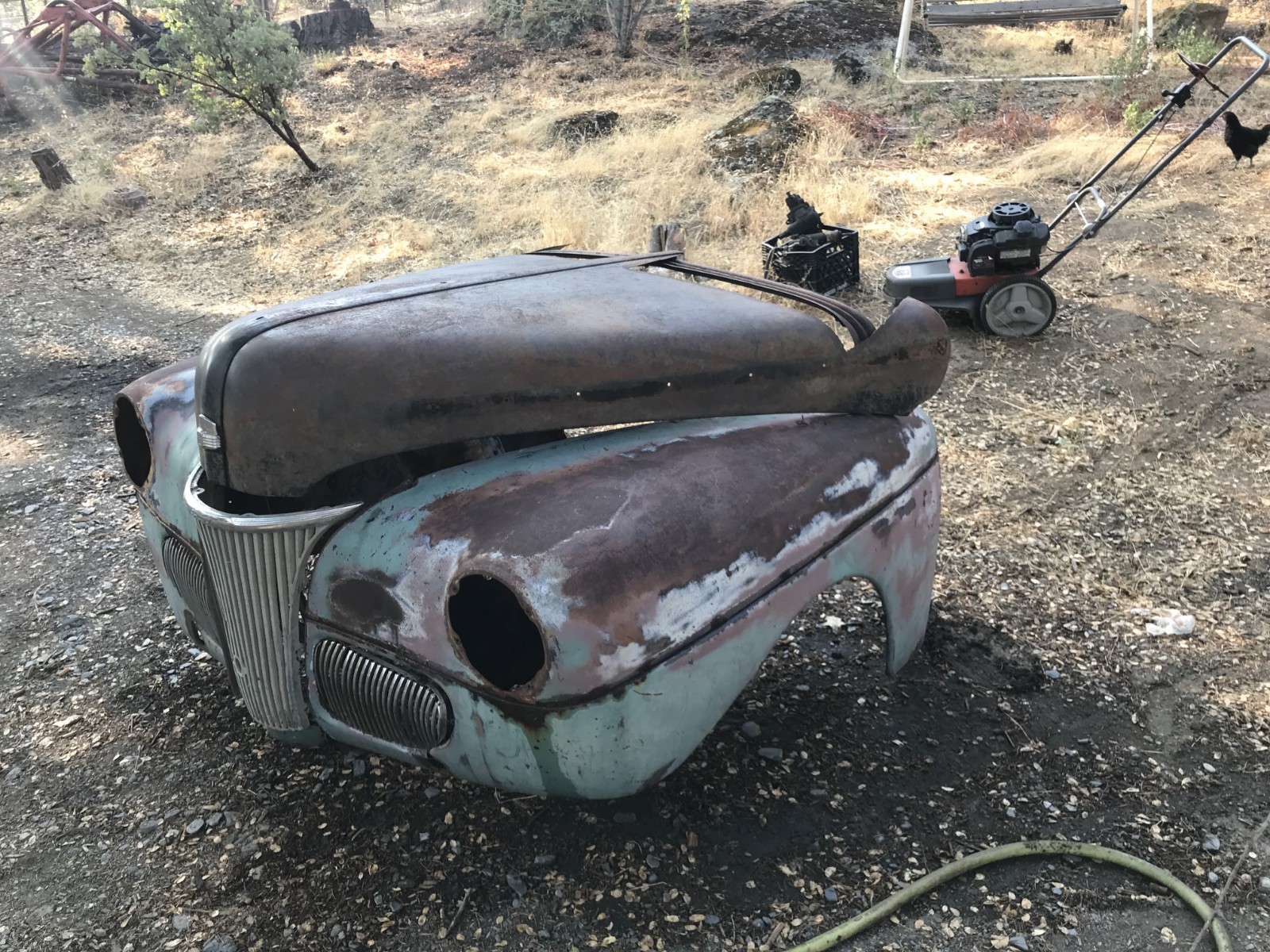 1941 Ford Complete Front Clip In Solid Original State Willing To Partout Lmk.