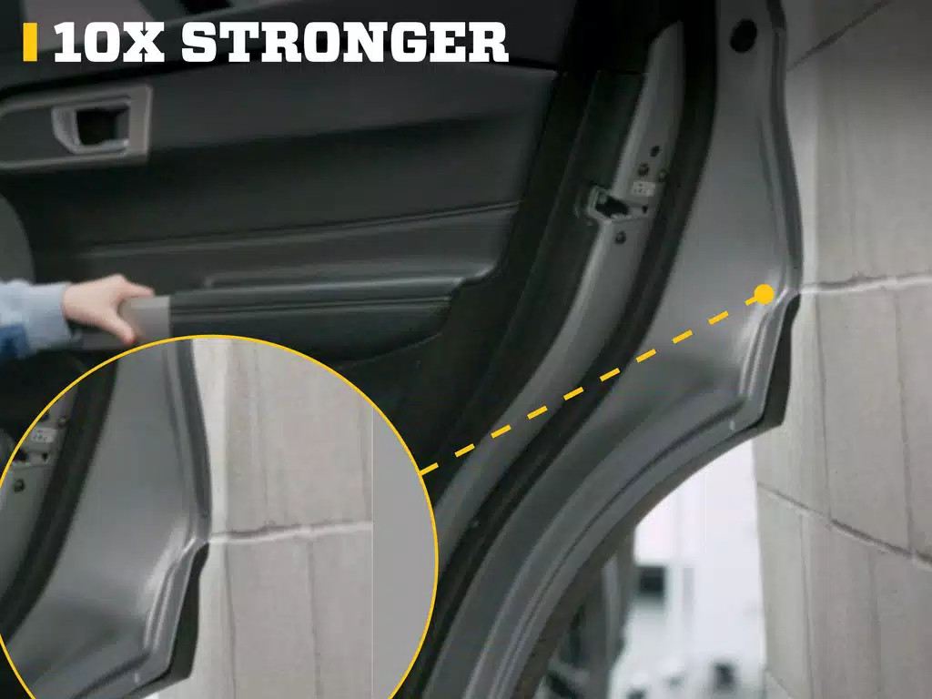 Husky Liners Door Edge Guards Fits 2021-2025 Ford F150 Iconic Silver 4pc Set