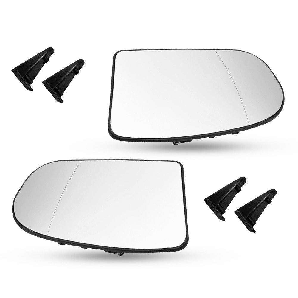 Right Left Heated Side Mirror Glass For Mercedes E-class W211 Sedan 2003-2006 2x