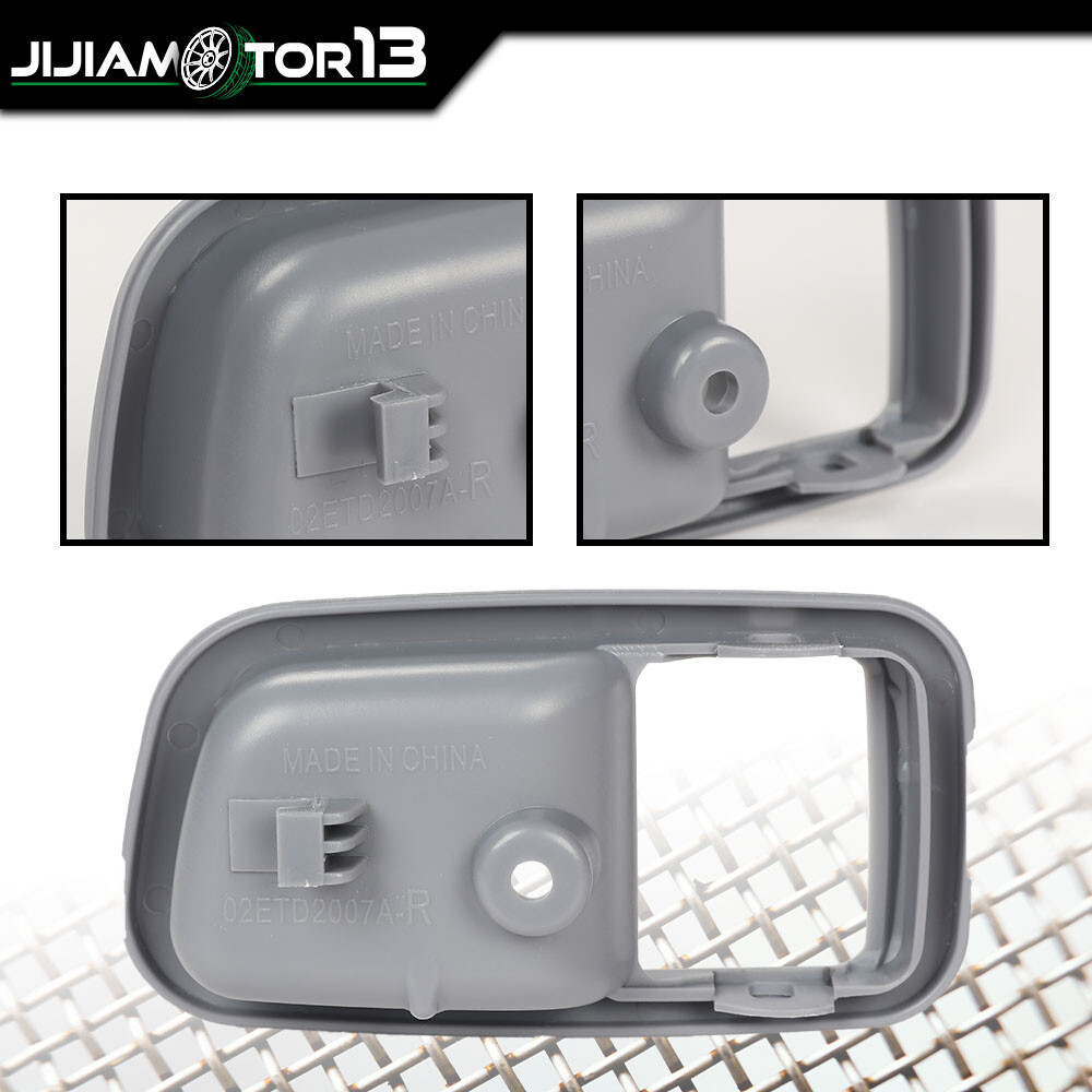 Interior Door Handle Trim Front Left&Right Fits For 2000-2006 Toyota Tundra Gray
