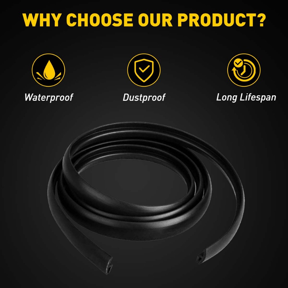 10ft Weather Seal Rubber Strip Car Windshield Trim Edge Molding Protector Guard