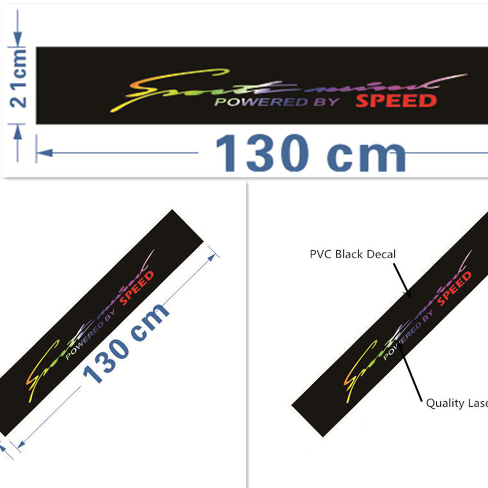 Laser Colorful Reflective Decal Sticker Decorative For Car Window Windshield